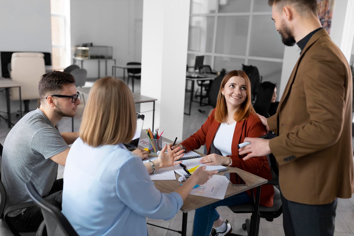 different-coworkers-having-work-meeting